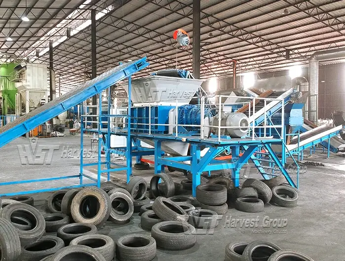 Waste Tire Shredder Machine